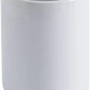 Pure Color Ceramic handleless Straight Cup Mug Water Cup Hotel Hotel Cup Toothbrush Cup mouthwash Cup Teacup Hospitality. (White)