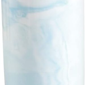 Marble pattern ceramic cup creative tooth cylinder ceramic mouth cup couple simple mouthwash cup. (Blue)