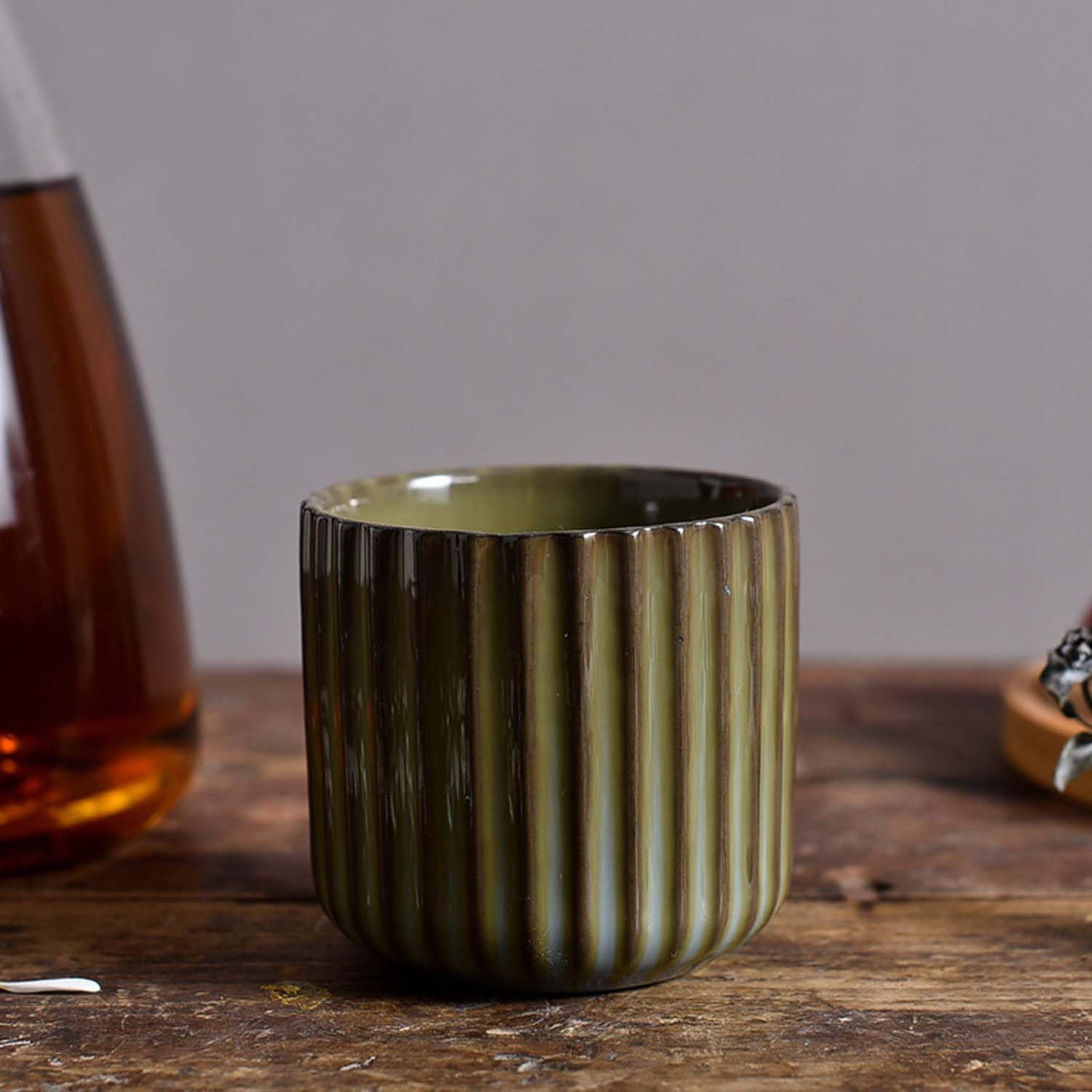 Japanese retro ceramic teacups, wine cups, water cups, restaurants, home offices